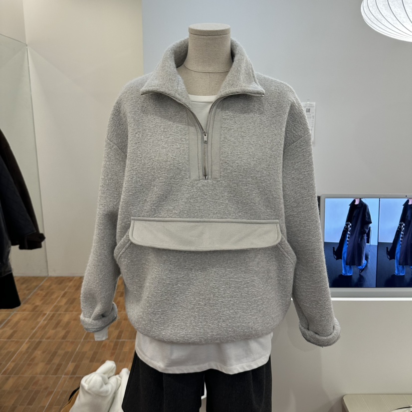 LOGON東大門㊣代購女士新款推薦職業人氣熱賣衛衣不含內搭拉鏈LOGON衛衣圖色1