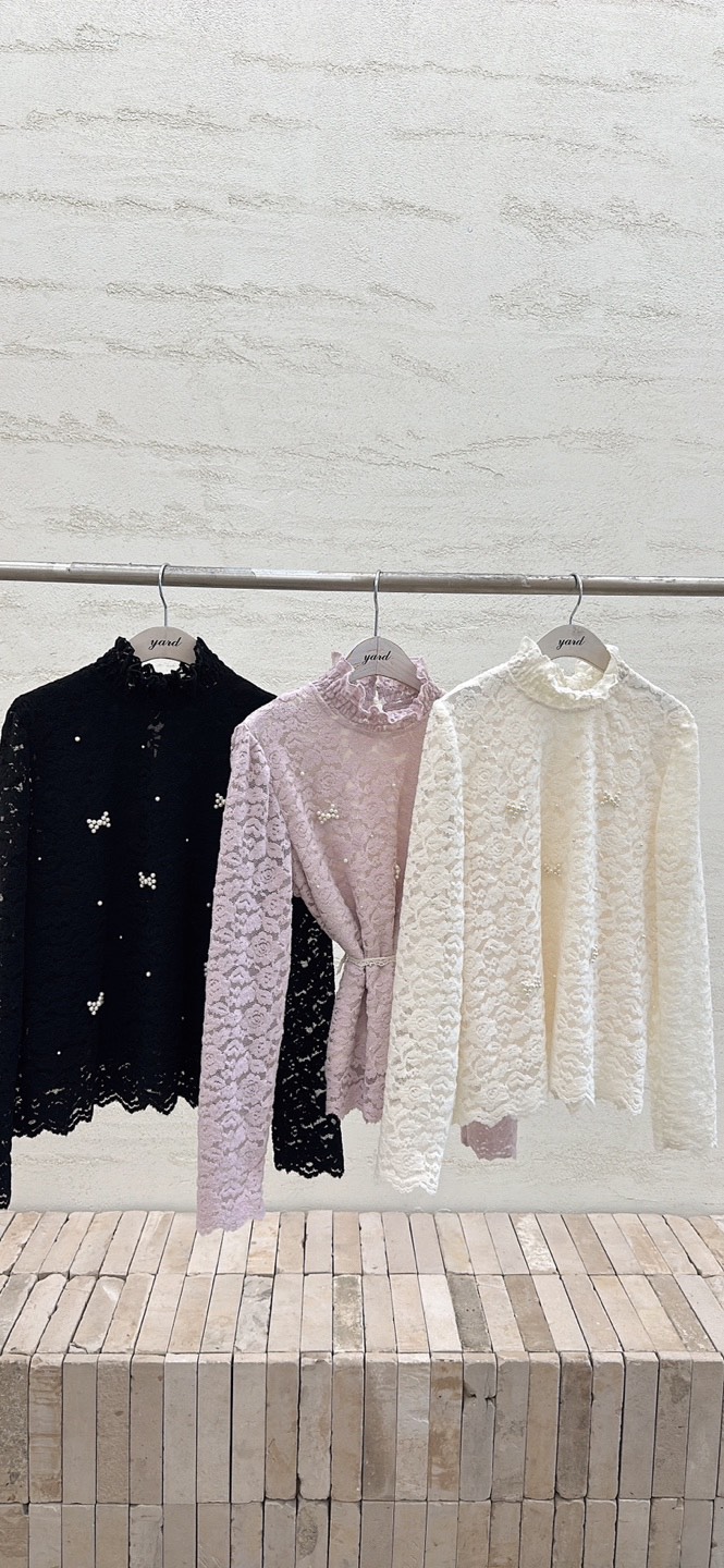 YARD東大門㊣實拍女士新款推薦時尚休閑25秋冬熱賣襯衫蕾絲衫YARD襯衫/蕾絲衫