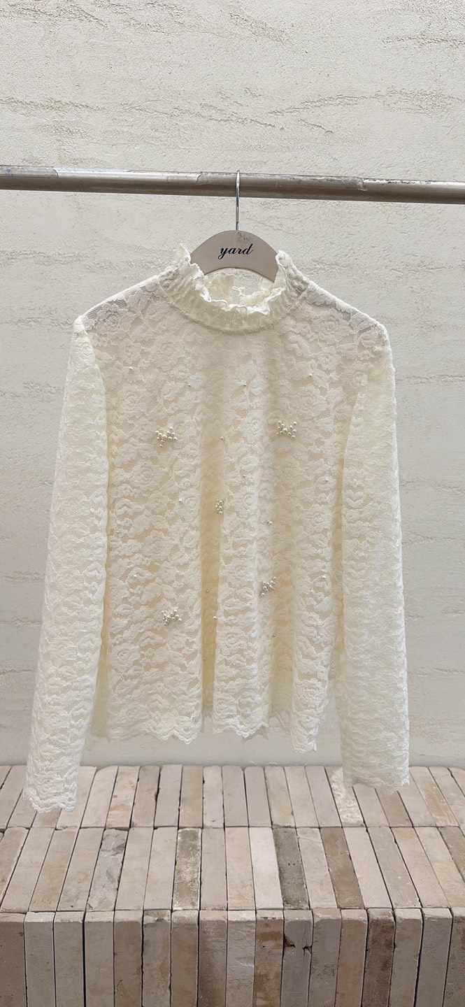 YARD東大門㊣實拍女士新款推薦時尚休閑25秋冬熱賣襯衫蕾絲衫YARD襯衫/蕾絲衫圖色1