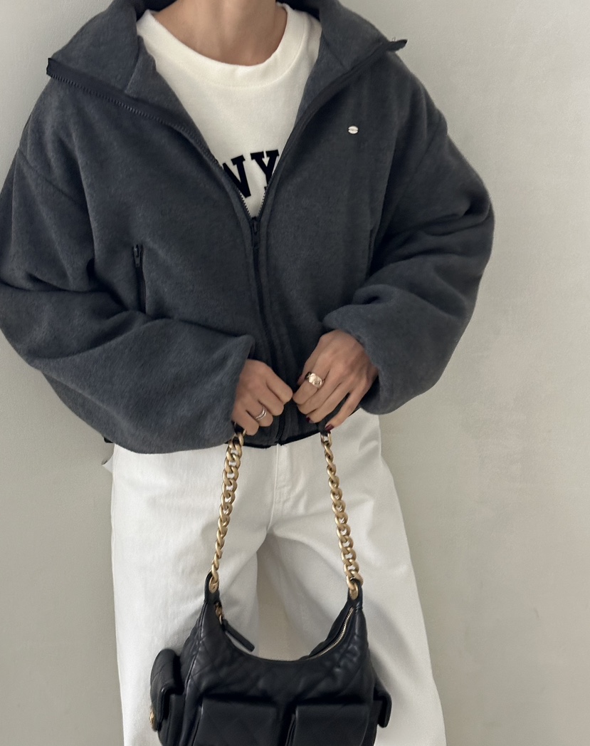 DEMAR韓國直郵㊣女裝新品25秋冬職業推薦熱賣衛衣連帽拉鏈衫DEMAR衛衣圖色2墨