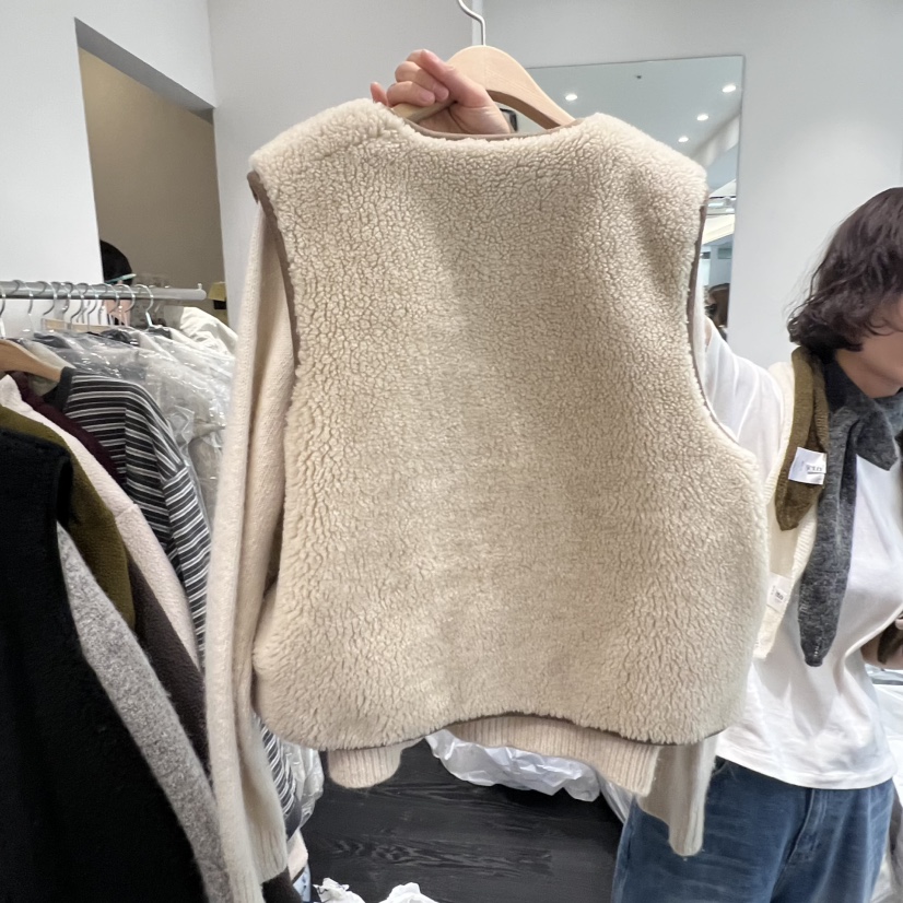 TAFFETA東大門㊣直郵女裝新款推薦職業熱賣人氣休閑馬甲抓絨TAFFETA馬甲