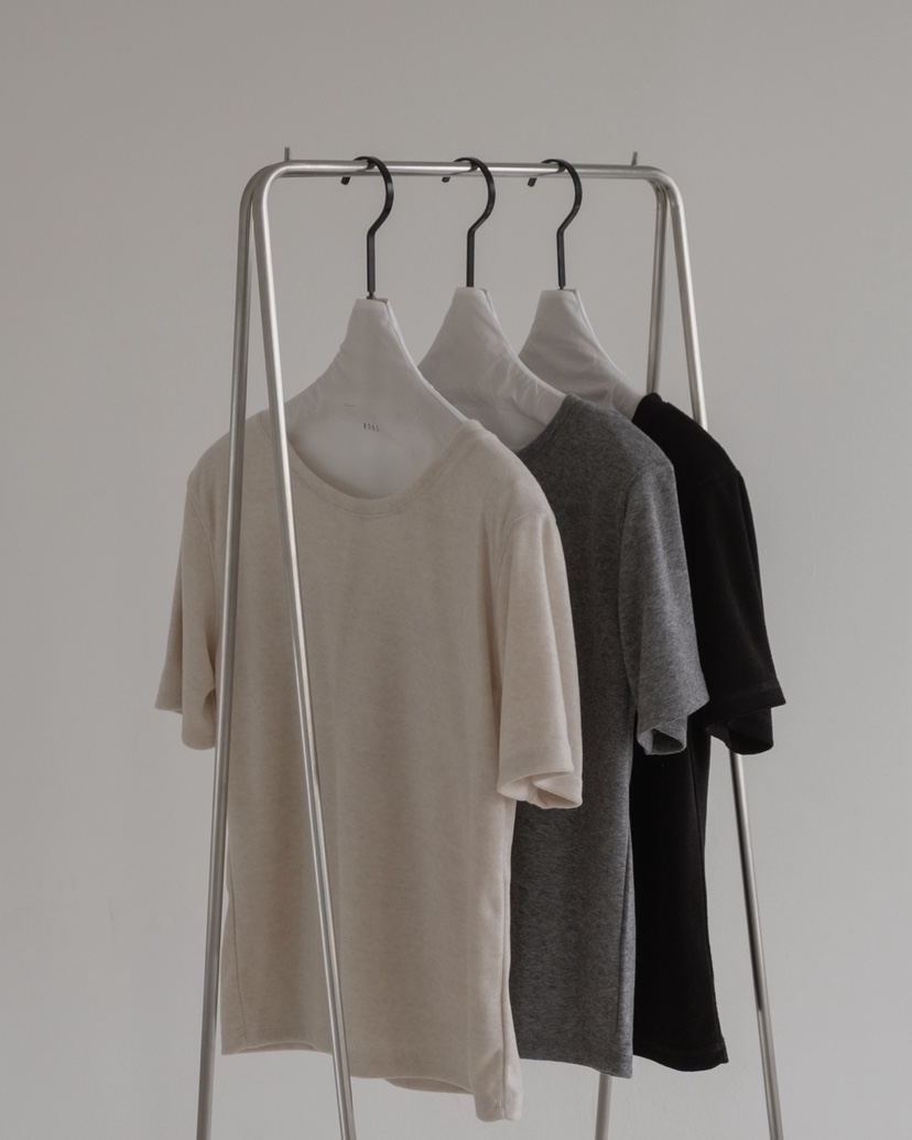 HONG-P韓國直郵㊣女裝新款休閑25秋冬推薦人氣時尚T恤毛圈HONG-PT恤