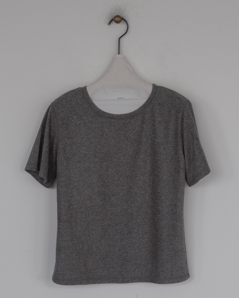 HONG-P韓國直郵㊣女裝新款休閑25秋冬推薦人氣時尚T恤毛圈HONG-PT恤圖色2