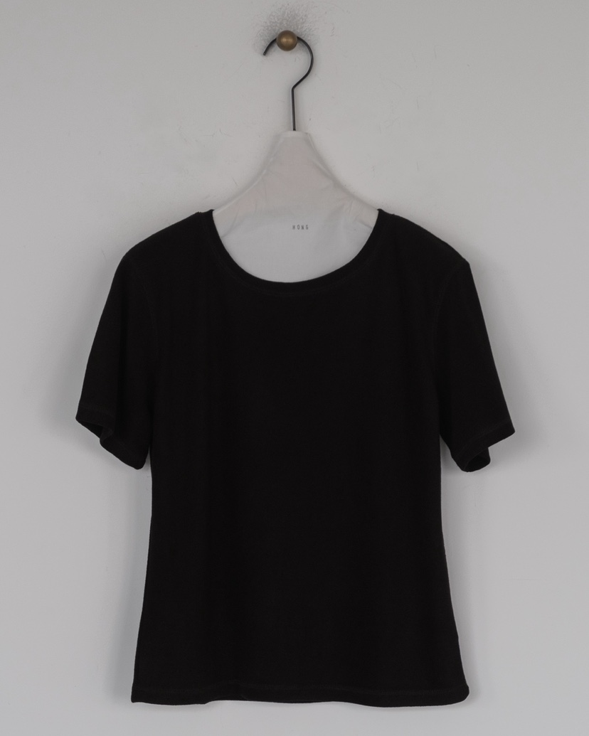 HONG-P韓國直郵㊣女裝新款休閑25秋冬推薦人氣時尚T恤毛圈HONG-PT恤圖色3