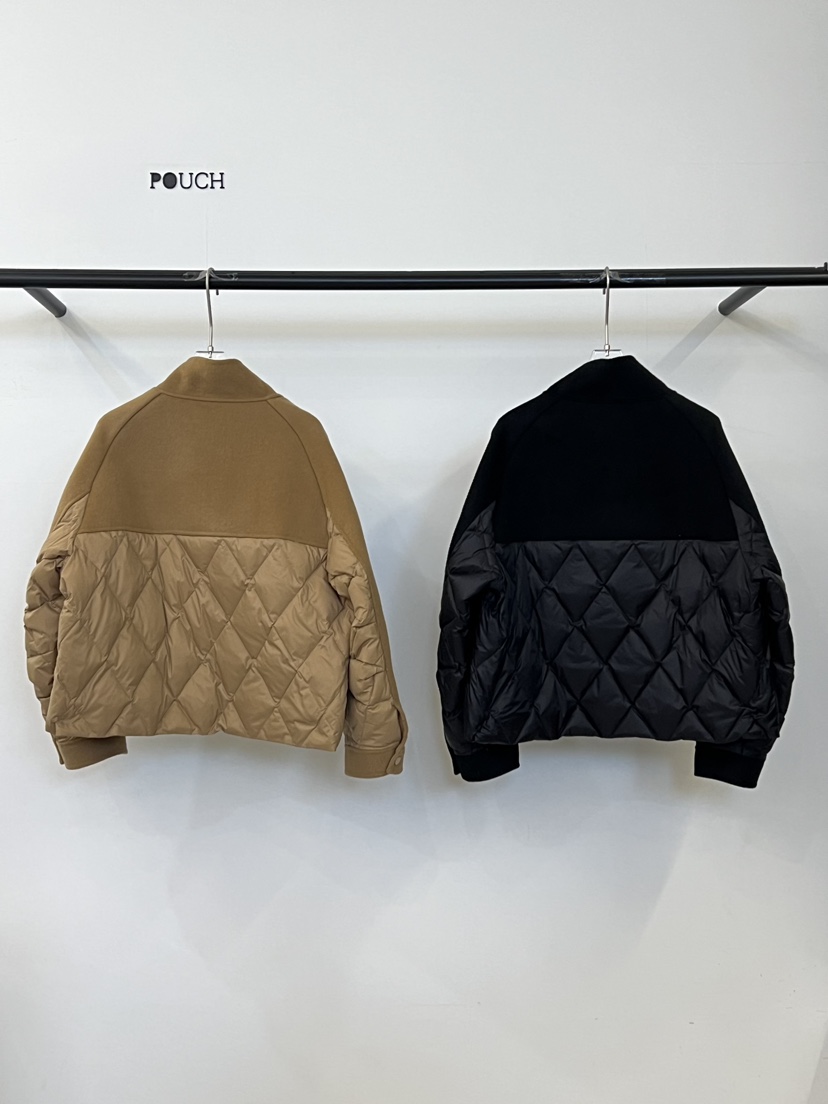 POUCH東大門㊣代購女士新款25秋冬熱賣時尚休閑推薦短款大衣POUCH短款大衣
