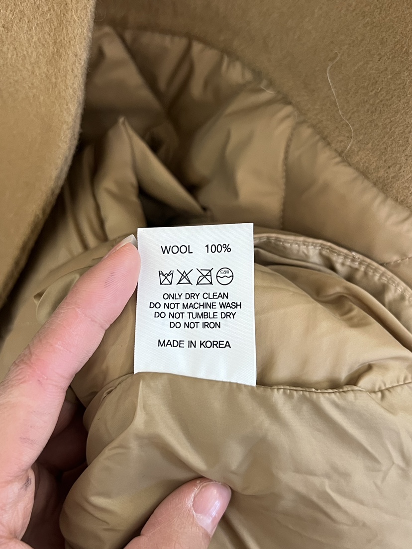 POUCH東大門㊣代購女士新款25秋冬熱賣時尚休閑推薦短款大衣POUCH短款大衣