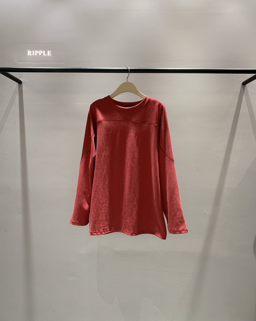 RIPPLE東大門㊣代購女士新品人氣熱賣25秋冬推薦休閑長袖T恤RIPPLE長袖T恤圖色2