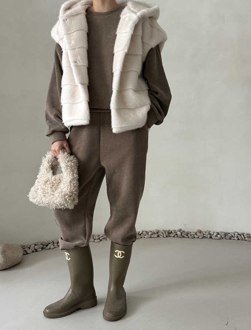 DEMAR東大門㊣代購女裝新款熱賣推薦套裝燈芯絨加絨套裝羅紋DEMAR套裝