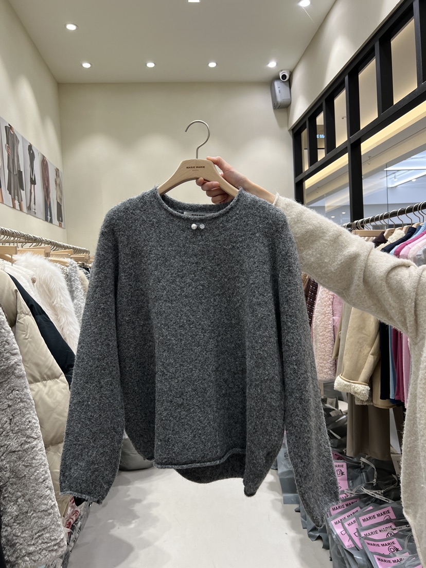 MARIE MARIE東大門㊣直郵女裝新品25秋冬人氣職業針織衫羊毛MARIE MARIE針織衫圖色2