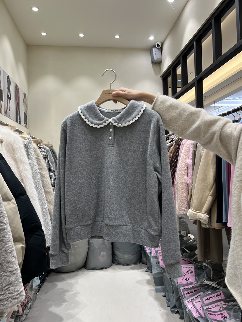 MARIE MARIE東大門㊣實拍女士新款時尚25秋冬熱賣職業衛衣MARIE MARIE衛衣圖色2