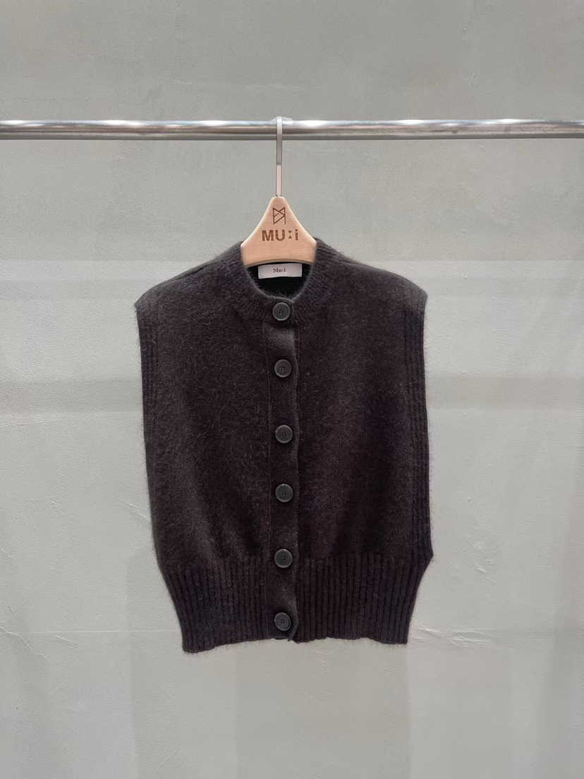 THE MUI韓國代購㊣女裝新款時尚熱賣職業休閑25秋冬人氣馬甲THE MUI馬甲圖色2