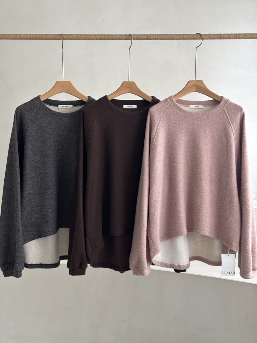 DEMAR韓國代購㊣女裝新品25秋冬推薦休閑人氣長袖T恤不含項鏈DEMAR長袖T恤