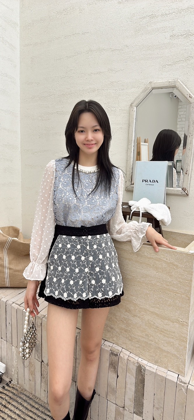 YARD東大門㊣實拍女士新款人氣25秋冬時尚推薦襯衫蕾絲衫雪紡YARD襯衫/蕾絲衫