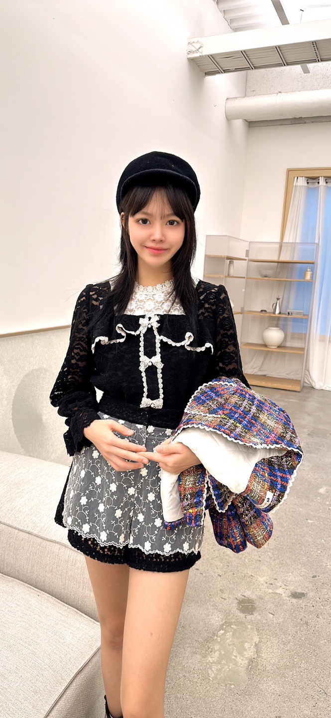 YARD韓國直郵㊣女裝新品推薦25秋冬職業時尚熱賣襯衫蕾絲衫YARD襯衫/蕾絲衫