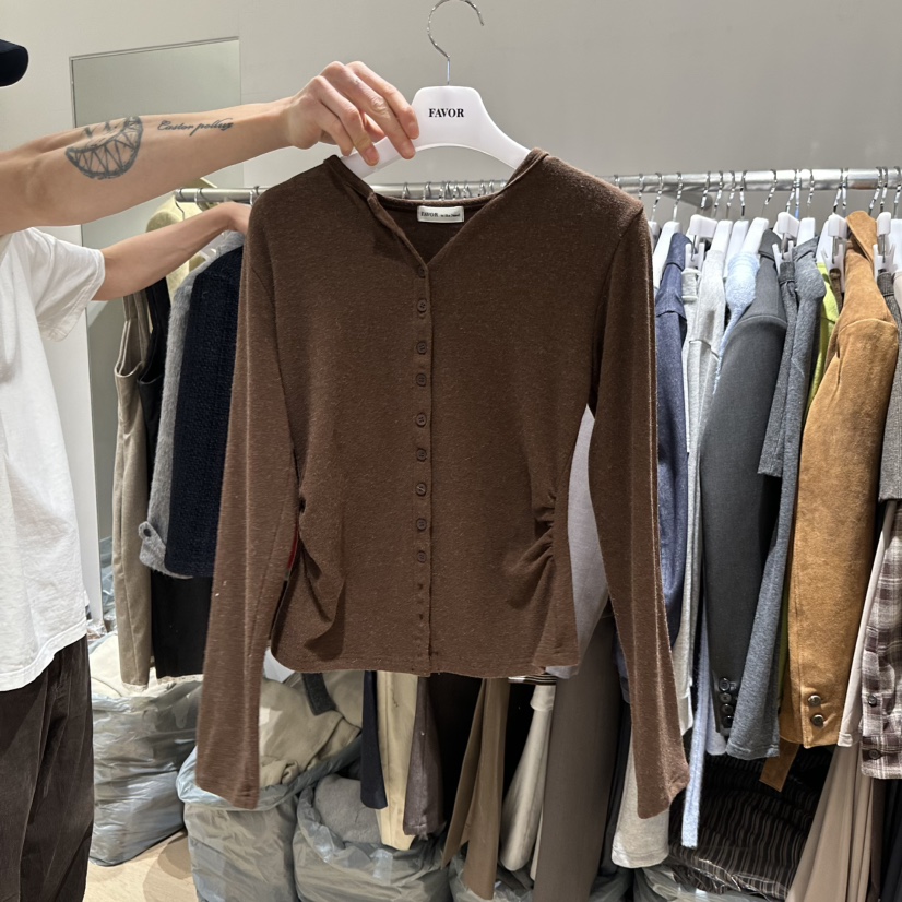 FAVOR-P東大門㊣代購女士新款25秋冬職業真品針織衫不含內搭FAVOR-P針織衫圖色1
