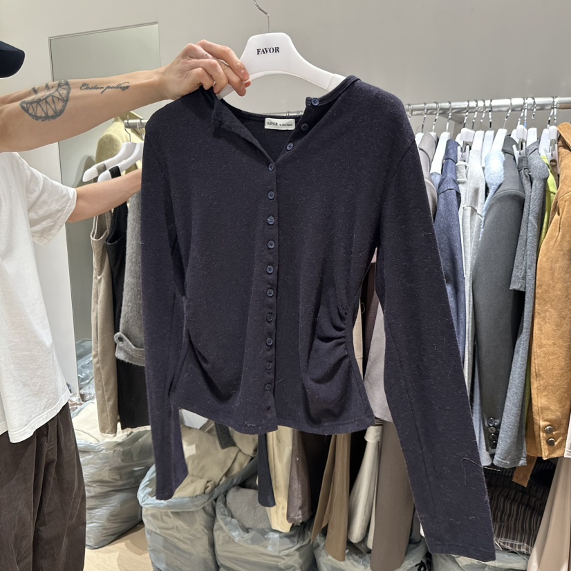 FAVOR-P東大門㊣代購女士新款25秋冬職業真品針織衫不含內搭FAVOR-P針織衫圖色2