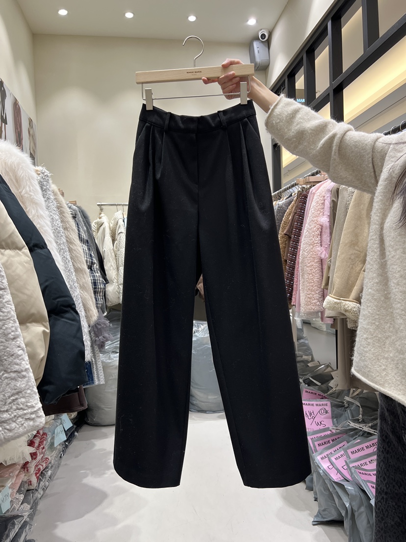 MARIE MARIE東大門㊣直郵女士新品熱賣時尚職業推薦休閑褲MARIE MARIE休閑褲圖色2黑色