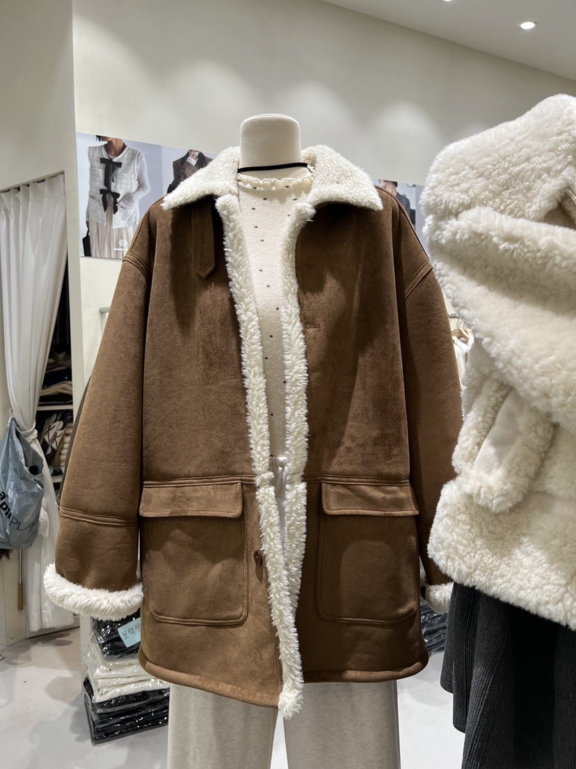 MARIE MARIE東大門㊣代購女士新品職業25秋冬時尚中長款大衣MARIE MARIE中長款大衣圖色2