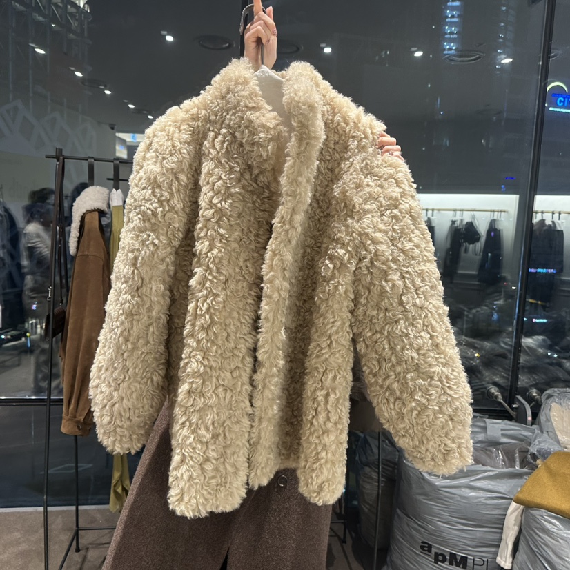 ETER東大門㊣代購女士新品休閑熱賣中長款大衣里外穿皮草雙面eter/VERSO中長款大衣