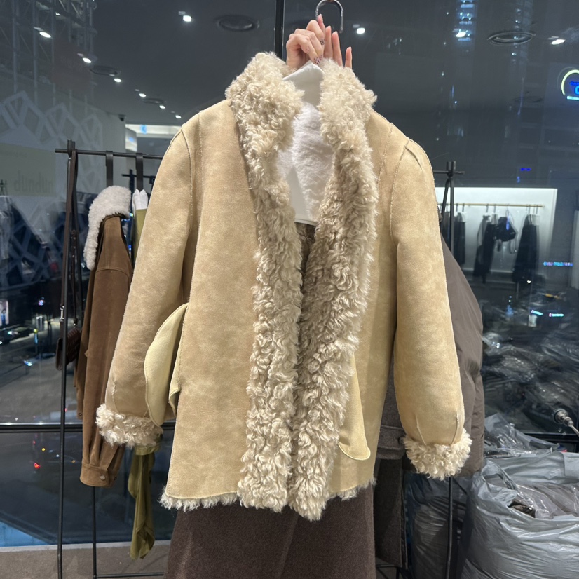 ETER東大門㊣代購女士新品休閑熱賣中長款大衣里外穿皮草雙面eter/VERSO中長款大衣圖色3