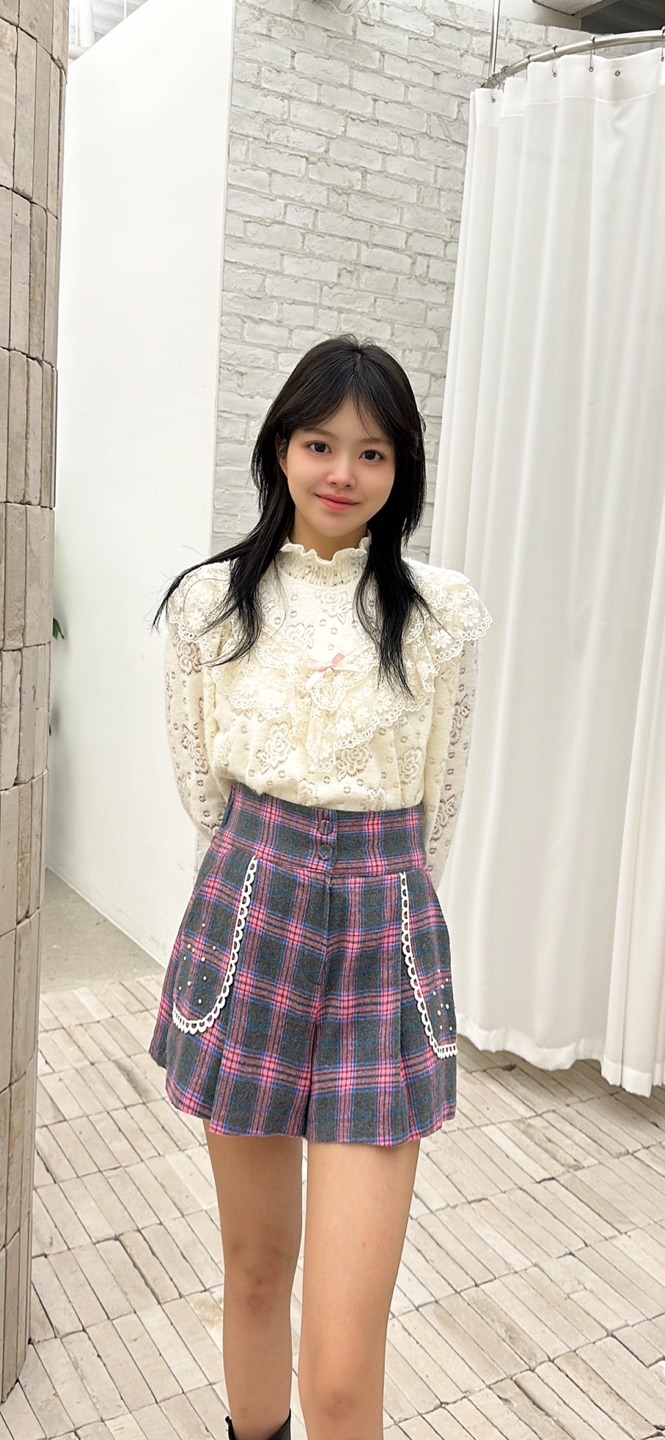 YARD東大門㊣代購女士新品熱賣職業25秋冬真品襯衫蕾絲衫刺繡YARD襯衫/蕾絲衫