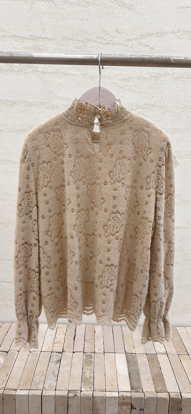 YARD東大門㊣代購女士新品熱賣職業25秋冬真品襯衫蕾絲衫刺繡YARD襯衫/蕾絲衫