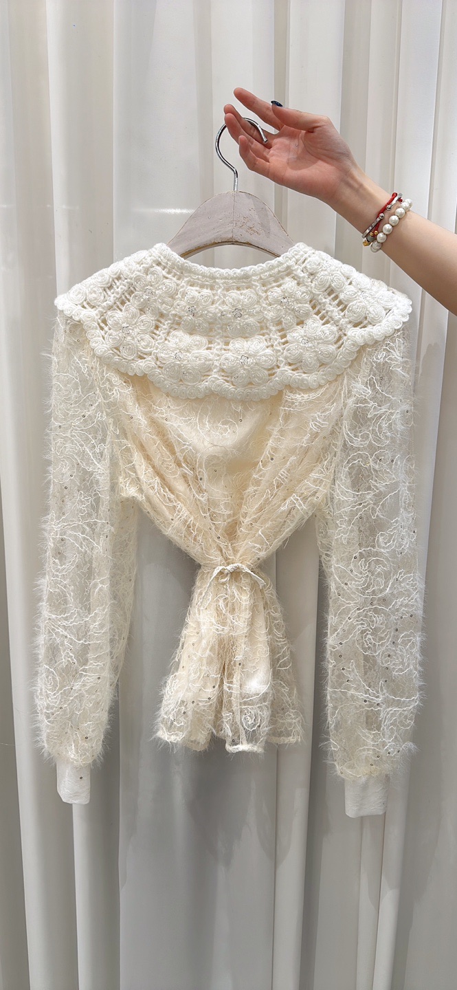 YARD東大門㊣實拍女裝新款熱賣人氣推薦職業襯衫蕾絲衫刺繡YARD襯衫/蕾絲衫