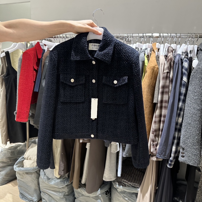 FAVOR-P東大門㊣直郵女裝新款熱賣推薦休閑25秋冬夾克貝雷FAVOR-P夾克圖色2
