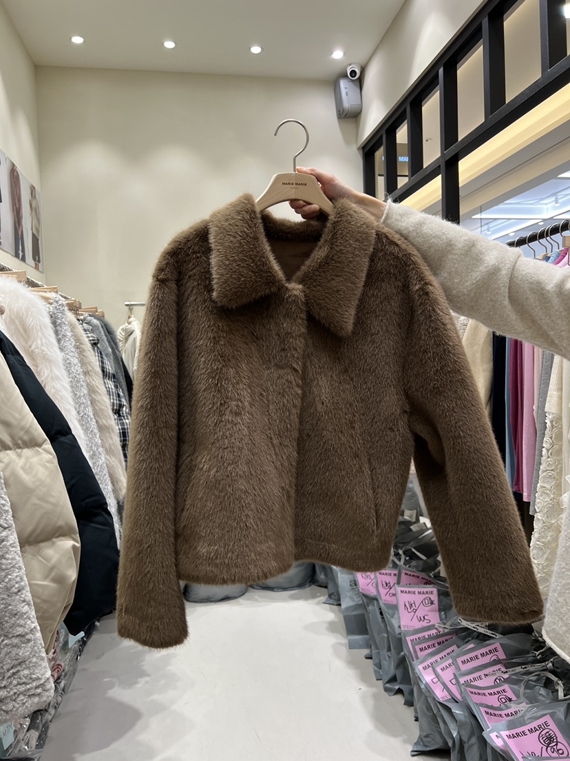 MARIE MARIE韓國直郵㊣女裝新款時尚人氣25秋冬真品休閑夾克MARIE MARIE夾克圖色3