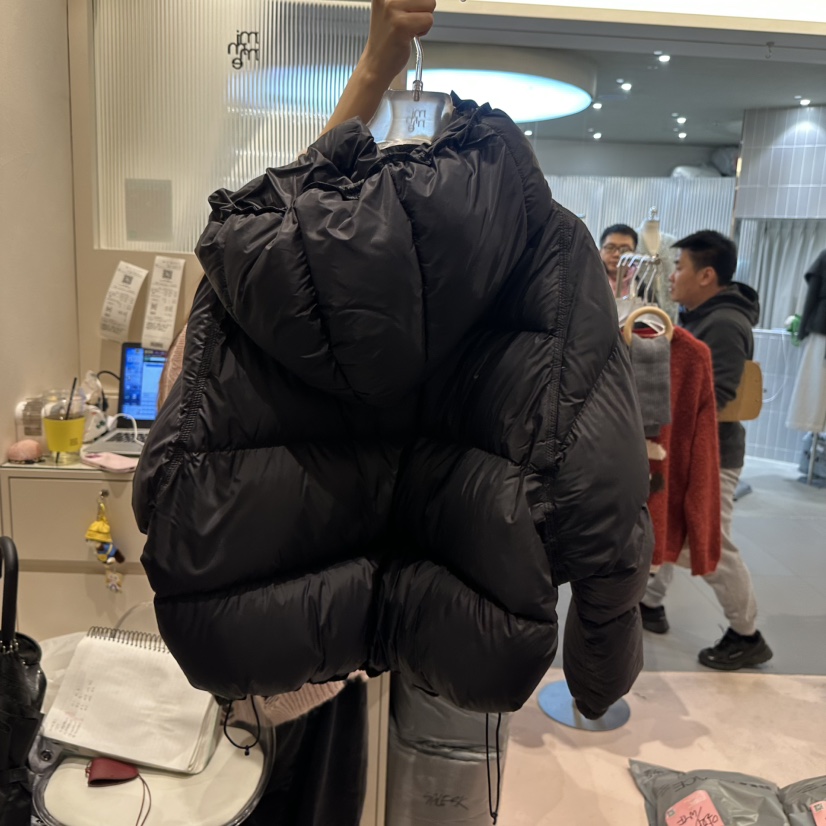 MIMME東大門㊣代購女裝新品推薦職業熱賣短款羽絨服填充鴨絨MIMME短款羽絨服