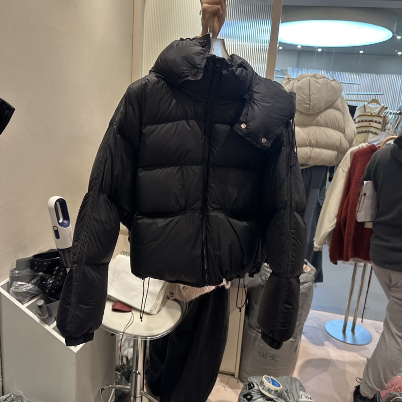 MIMME東大門㊣代購女裝新品推薦職業熱賣短款羽絨服填充鴨絨MIMME短款羽絨服圖色2