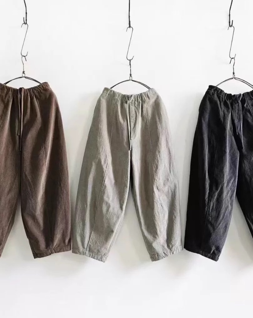 PUCO東大門㊣直郵女裝新款真品休閑熱賣時尚25秋冬休閑褲闊腿褲PUCO休閑褲圖色1左一色