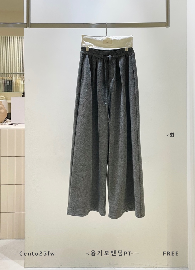 CENTO東大門㊣直郵女裝新款25秋冬時尚熱賣推薦休閑褲加絨條紋CENTO休閑褲圖色2灰色