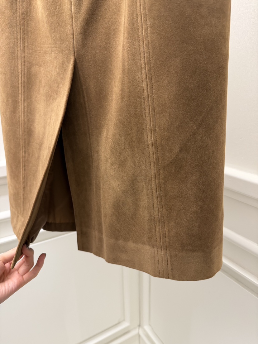 ETER韓國直郵㊣女士新款時尚職業休閑半身裙中短裙含腰帶麂皮eter/VERSO半身裙/中短裙