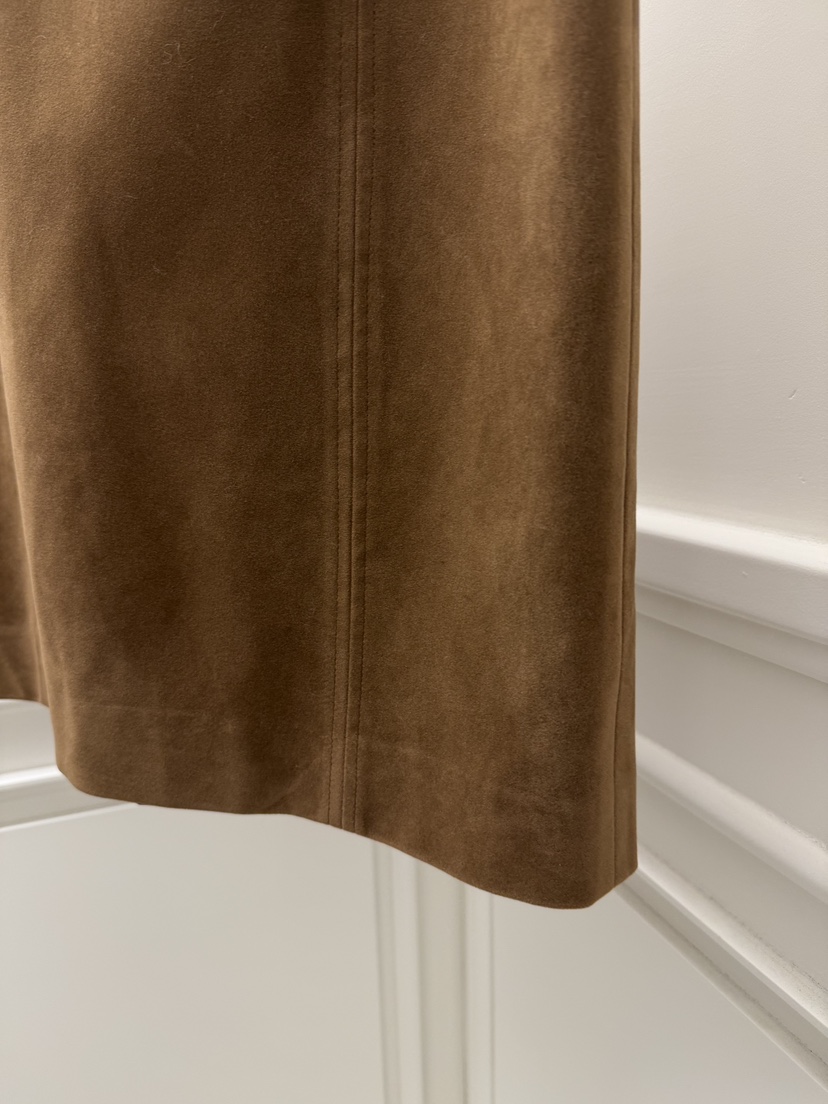 ETER韓國直郵㊣女士新款時尚職業休閑半身裙中短裙含腰帶麂皮eter/VERSO半身裙/中短裙