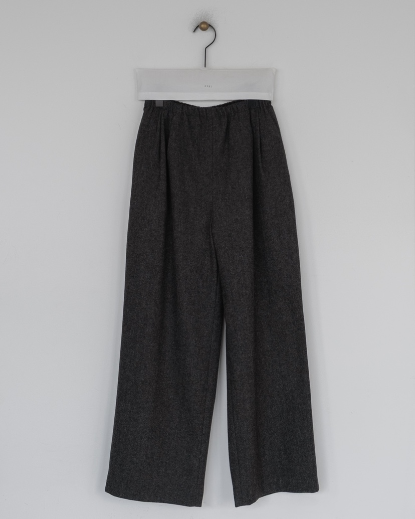 HONG-P韓國代購㊣女裝新款人氣休閑時尚25秋冬休閑褲人字紋HONG-P休閑褲圖色2墨色