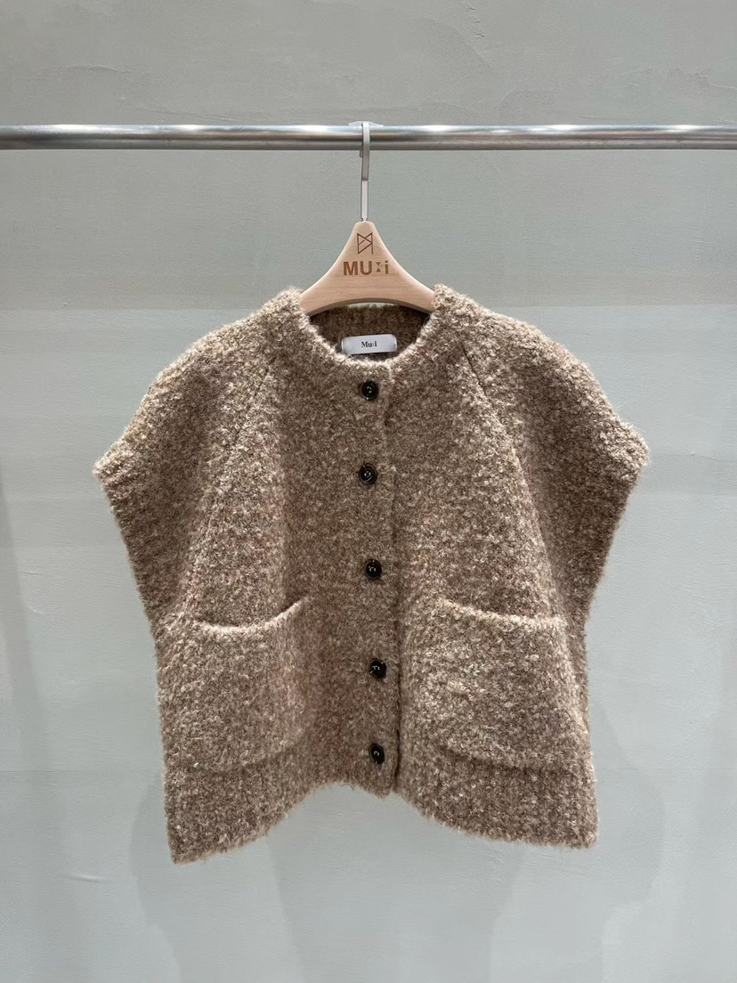 THE MUI韓國代購㊣女裝新品推薦熱賣時尚真品人氣25秋冬馬甲THE MUI馬甲圖色3