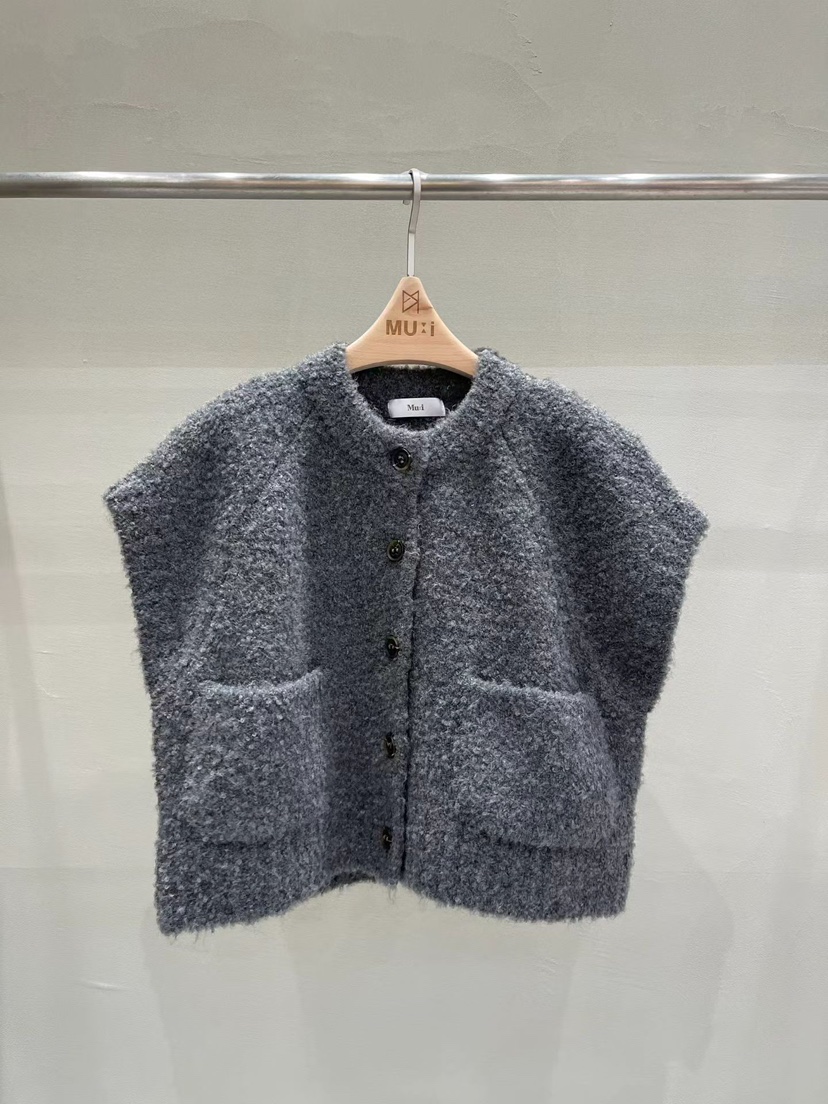 THE MUI韓國代購㊣女裝新品推薦熱賣時尚真品人氣25秋冬馬甲THE MUI馬甲圖色4