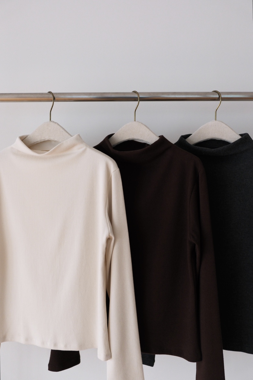 SORBET韓國直郵㊣女裝新品熱賣25秋冬休閑真品時尚職業長袖T恤SORBET/flat white長袖T恤