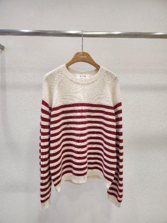 FEMME韓國代購㊣女裝新款休閑職業25秋冬熱賣針織衫安哥拉羊毛FEMME針織衫圖色2