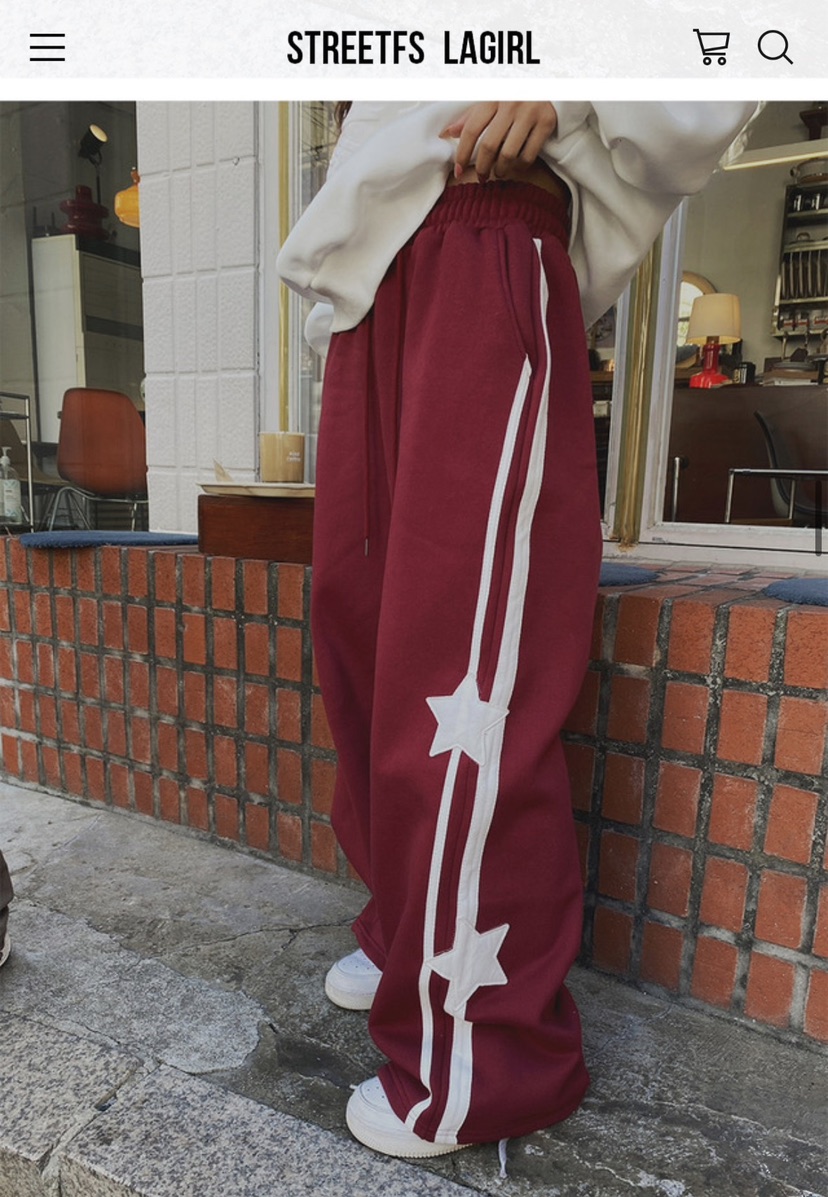 UNA/THE MAY東大門㊣實拍女士新款25秋冬人氣時尚休閑褲抓絨THEMAY/UNA休閑褲