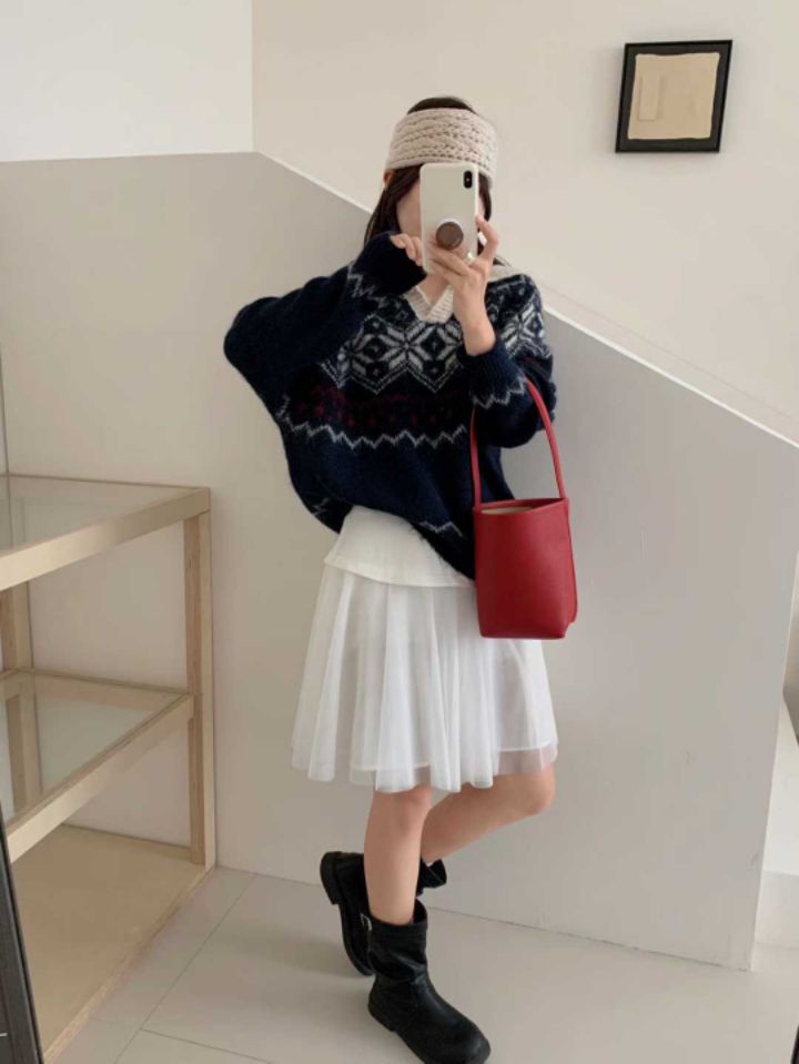 CRONG東大門㊣實拍女士新款熱賣人氣真品職業25秋冬休閑針織衫CRONG針織衫