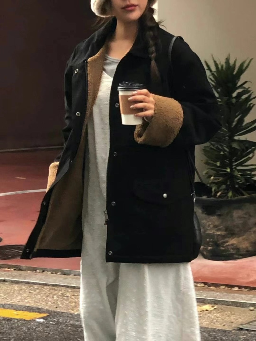 ONDO-P東大門㊣直郵女裝新品時尚熱賣25秋冬職業中長款大衣ONDO-P中長款大衣