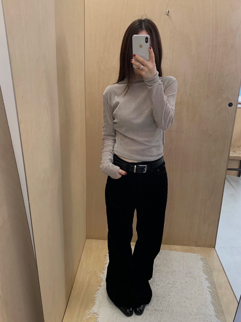 MOMENT東大門㊣直郵女裝新品職業25秋冬人氣推薦休閑長袖T恤MOMENT/RECOVER長袖T恤