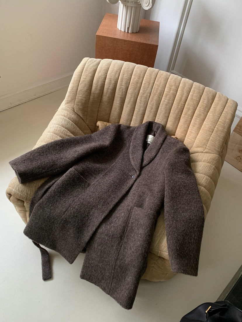 A Flan韓國代購㊣女士新品休閑職業真品推薦時尚夾克含腰帶AFN/FLAN EDITION夾克