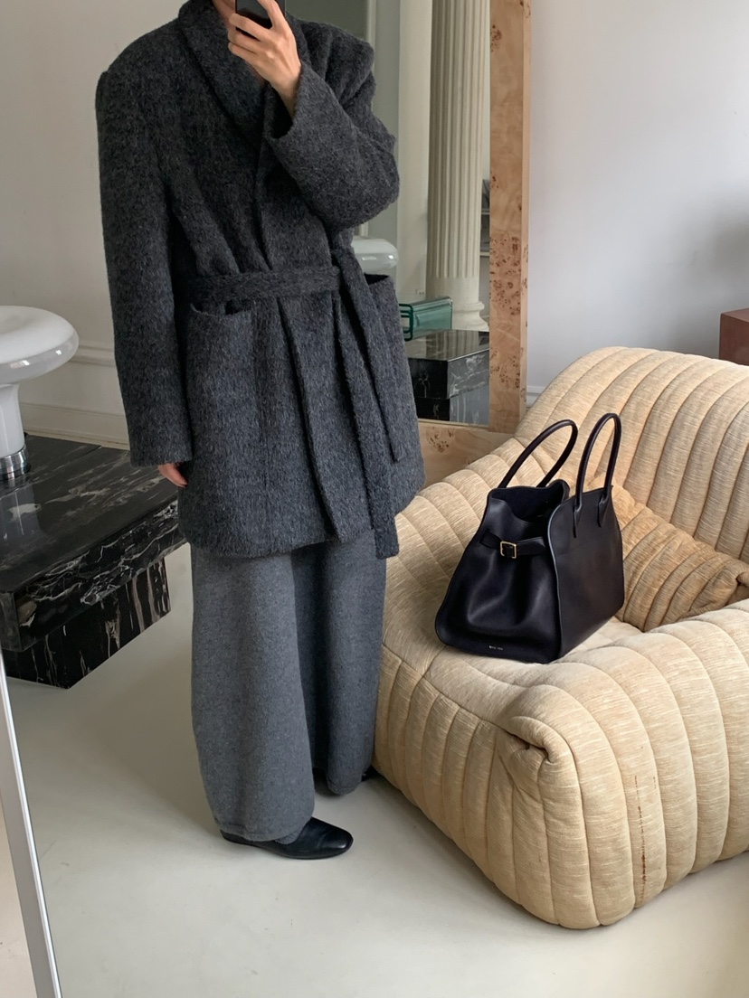 A Flan韓國代購㊣女士新品休閑職業真品推薦時尚夾克含腰帶AFN/FLAN EDITION夾克