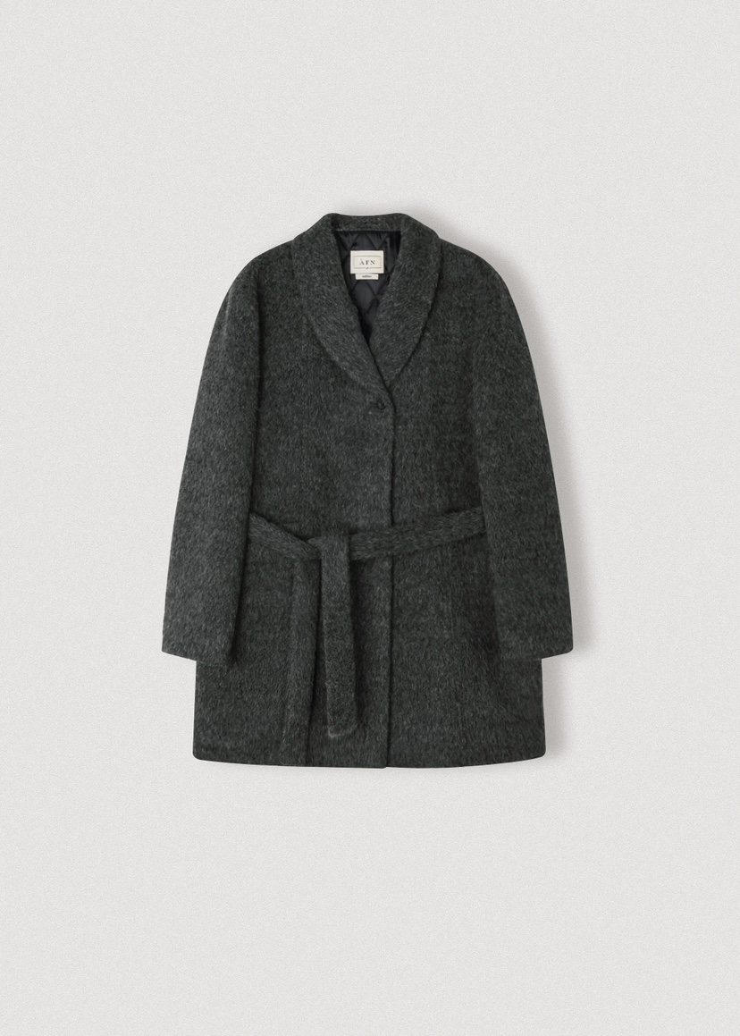 A Flan韓國代購㊣女士新品休閑職業真品推薦時尚夾克含腰帶AFN/FLAN EDITION夾克圖色1