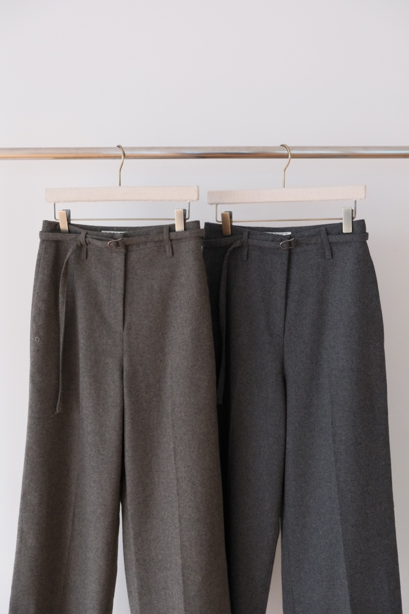 SORBET東大門㊣直郵女士新款真品時尚人氣25秋冬休閑褲含腰帶SORBET/flat white休閑褲