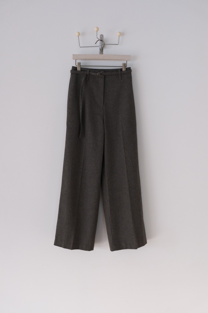 SORBET東大門㊣直郵女士新款真品時尚人氣25秋冬休閑褲含腰帶SORBET/flat white休閑褲圖色2