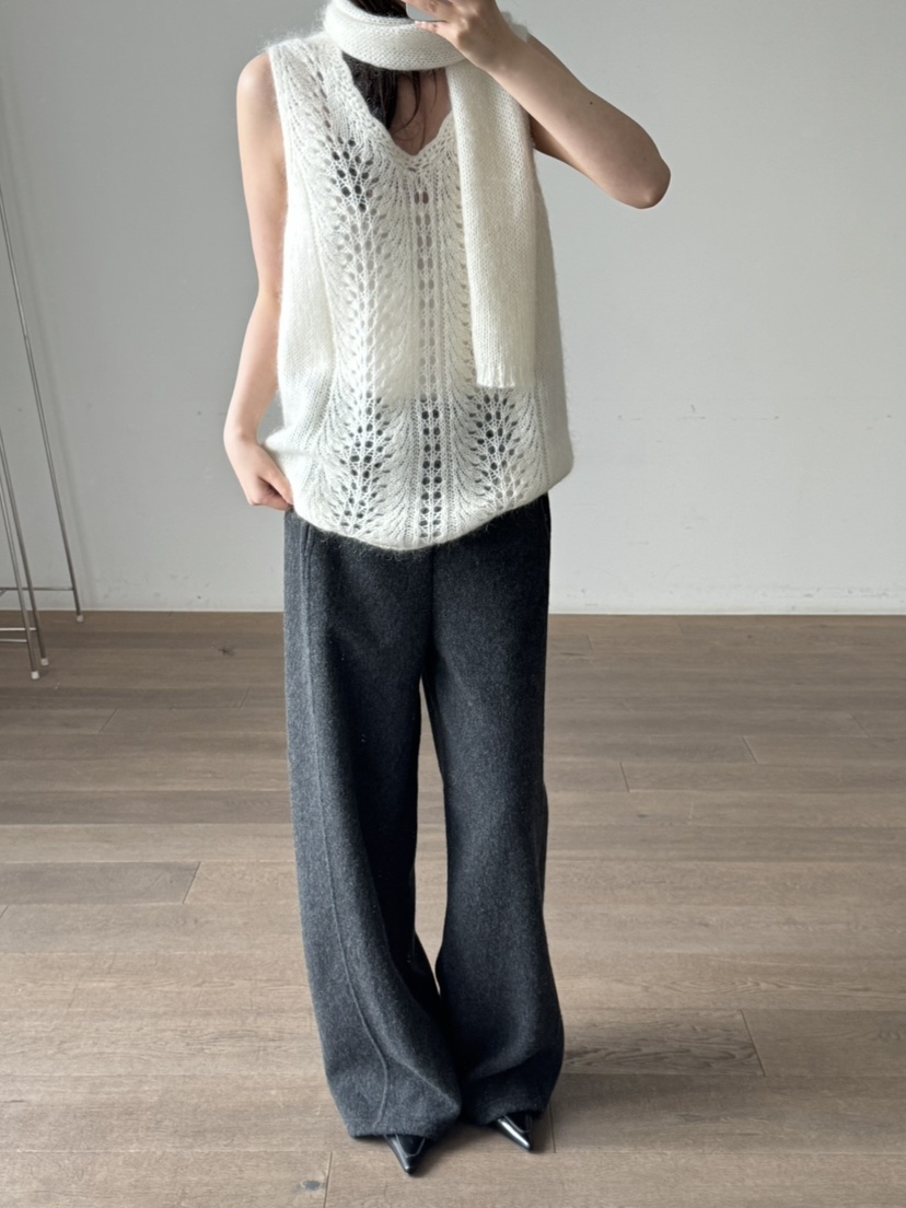 LE-PPL韓國代購㊣女士新款推薦熱賣25秋冬職業真品休閑褲羊毛LE-PPL休閑褲